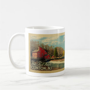 Red Mill Clinton New jersey Vintage resor Kaffemugg