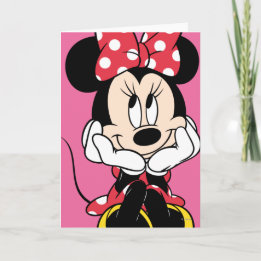 Red Minnie | Huvud i Händer Kort