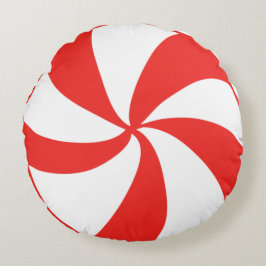 Red Mintgodis Round Pillow Rund Kudde