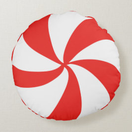 Red Mintgodis Round Pillow Rund Kudde