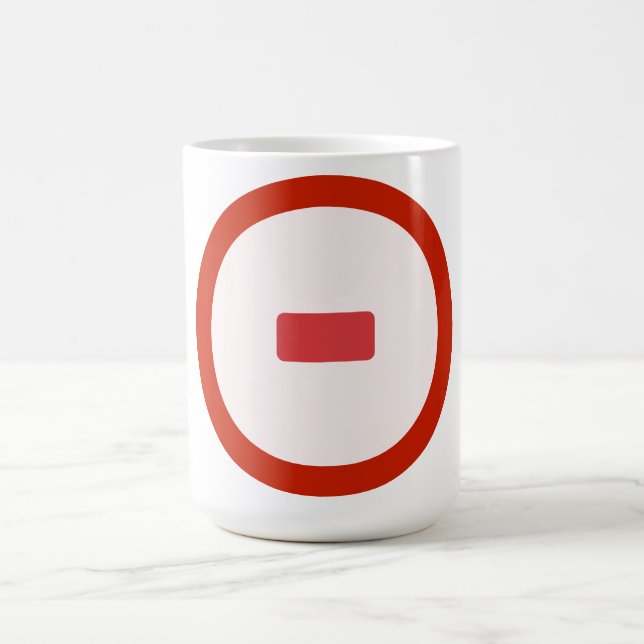 Red Minus Icon Mugg (Center)