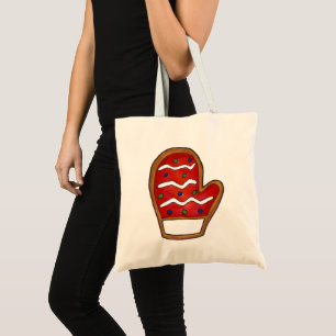 Red Mitten Frosted Sockgar Cookie-Helgdag Tygkasse