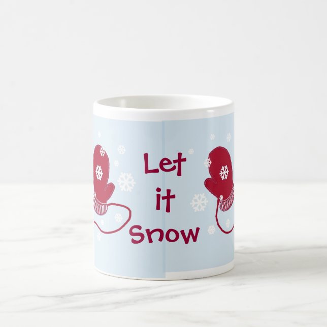 Red Mittens - Låt det snöa Kaffemugg (Center)