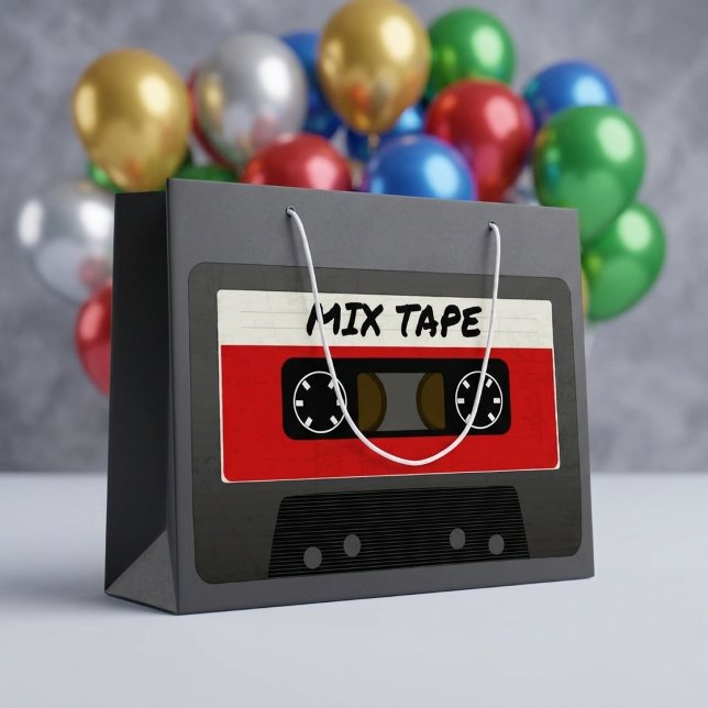 Red Mix Tape - 80s och 90s Retro Inspired Gift (Skapare uppladdad)