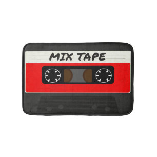 Red Mix Tape - 80s och 90s Retro Inspired Gift Badrumsmatta