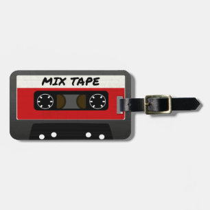 Red Mix Tape - 80s och 90s Retro Inspired Gift Bagagebricka