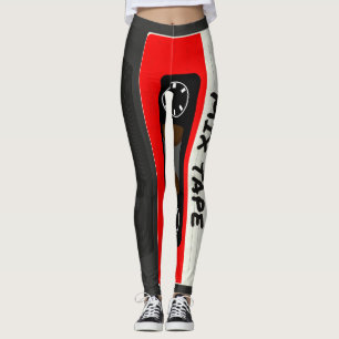 Red Mix Tape - 80s och 90s Retro Inspired Gift Leggings