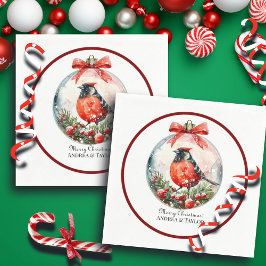 Red Mockingbird Winter Ligcape Pappersservett