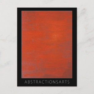 Red Modern Art-vykort Vykort