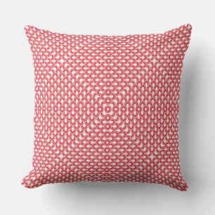Red Modern Geometric Kudde