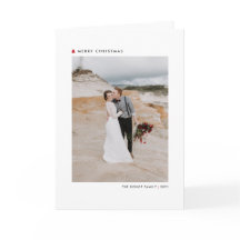 Red Modern Julgran God jul Photo