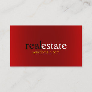 Red Modern Real Gods Agent Trendig Professionell Visitkort