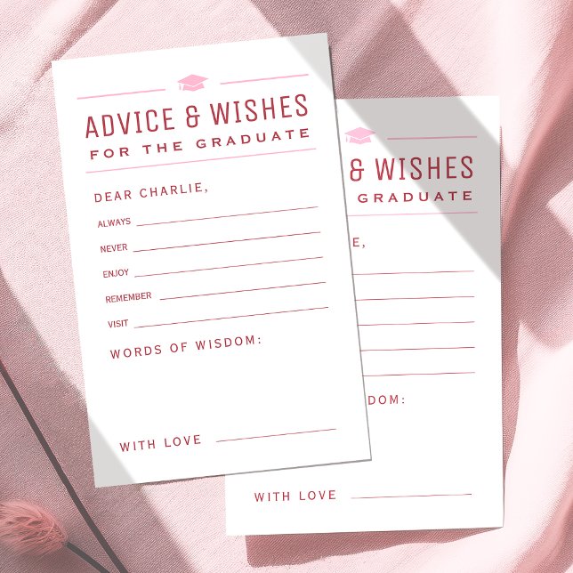 Red Modern Typography Student RÅD & önskemål (Red Modern Typography Graduate advice & wishes)