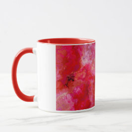 Red Monochromatic Struktur Mugg