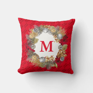 Red MONOGRAM, julkrans Kudde