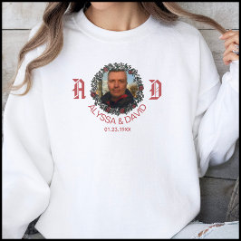 Red Monogram Par Bröllop-årsdagen för frun T Shirt