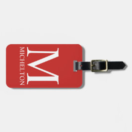 Red Monogramme Bagagebricka