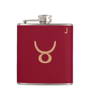 Red Monogrammed-kolv - Zodiac - Taurus Fickplunta