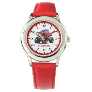 Red Monster Lastbil Barnens eWatch Watch Armbandsur