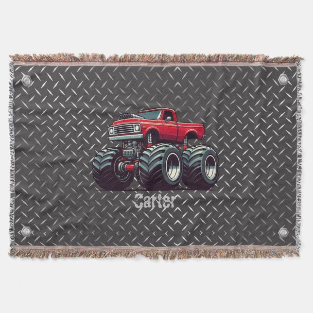 Red monster lastbil filt (Framsidan)