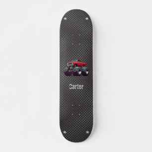 Red monster lastbil mini skateboard bräda 18,5 cm