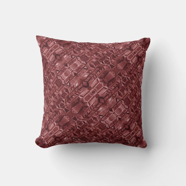 Red Mönster Pillow Kudde (Framsida)