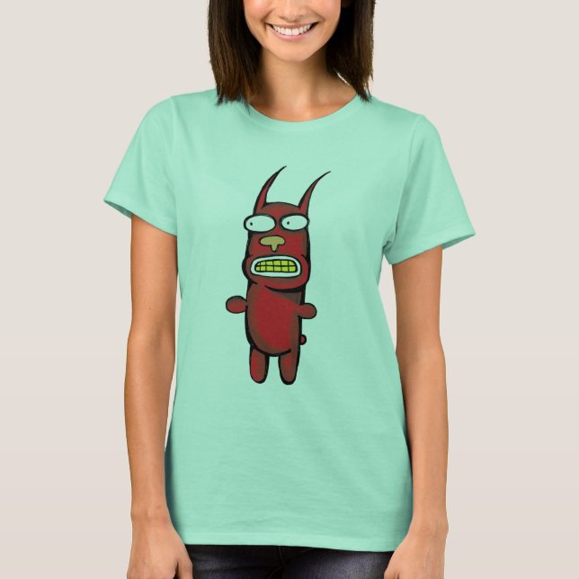 Red Monster Women shirt Tee (Framsida)