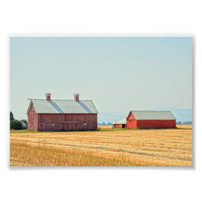 Red Montana Barns Fototryck (Framsidan)