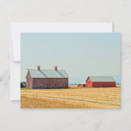 Red Montana Barns Vykort