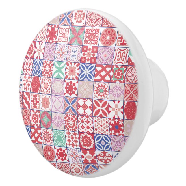 Red Moroccan-plattan Knopp (Höger)