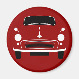 Red Morris Minor Fridge Magnet