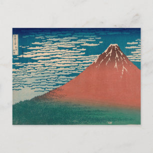 Red Mount Fuji Vykort