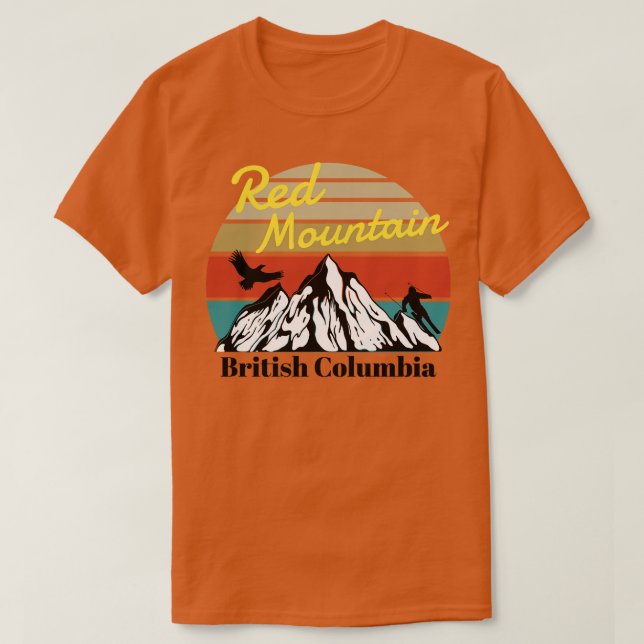 Red Mountain ski British Columbia T Shirt (Design framsida)