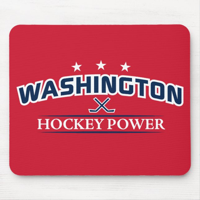 Red Mouse Pad-adapter för Washington Hockey Power Musmatta (Framsidan)