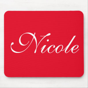 Red Mousepad, Anpassad Namn Musmatta