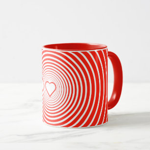 Red Mugg med hjärta - välj Färg