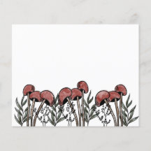 Red Mushroom Caps Card
