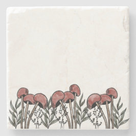 Red Mushroom Caps Stenunderlägg