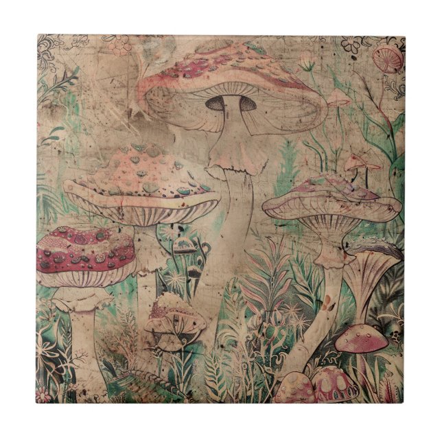 Red Mushroom Kakelplatta (Framsidan)