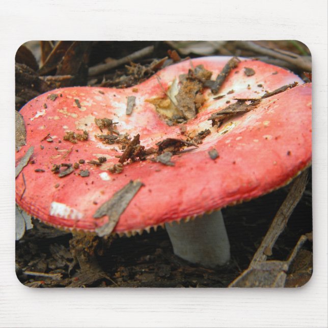 Red Mushroom Mousepad Musmatta (Framsidan)