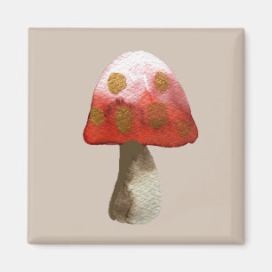 Red Mushroom Toadstool magi Magnet