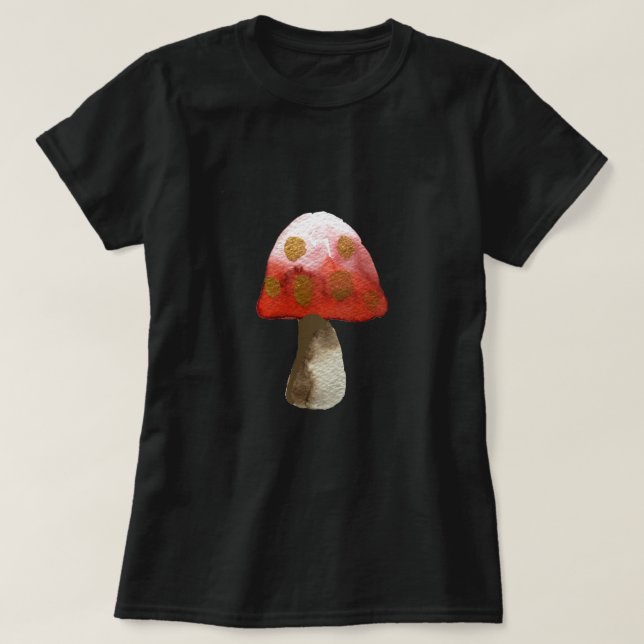 Red Mushroom Toadstool magi T Shirt (Design framsida)