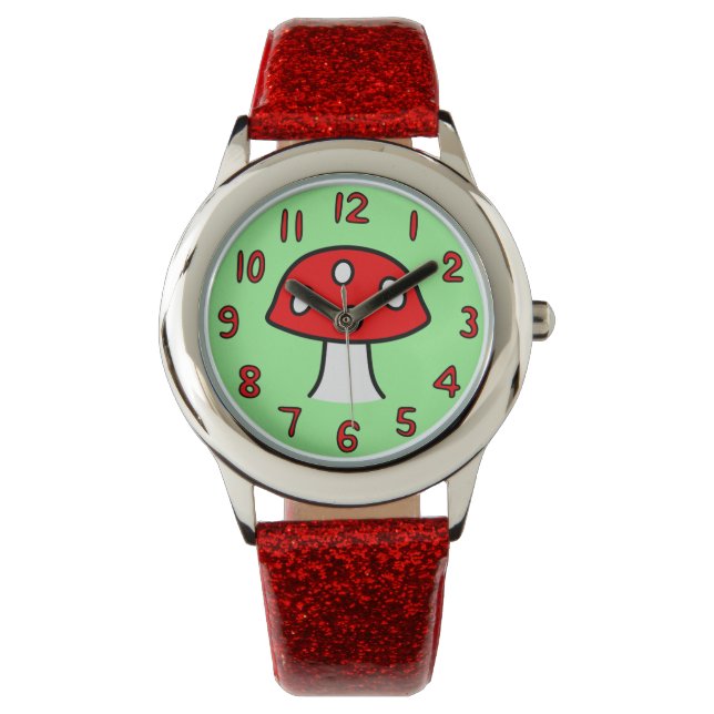 Red Mushroom Watch (Child) Armbandsur (Framsida)