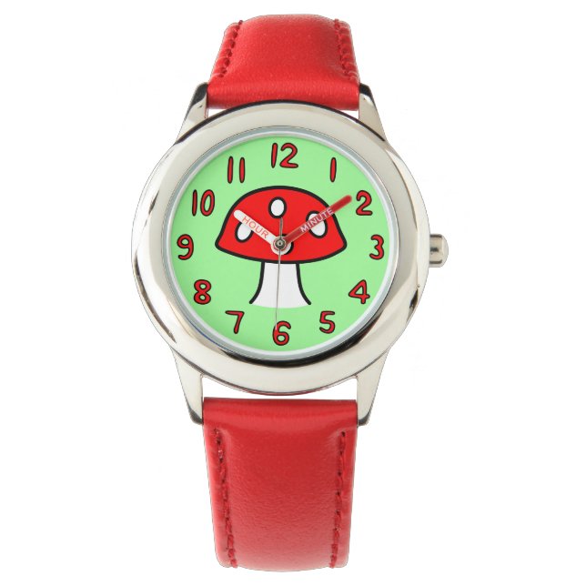 Red Mushroom Watch (Child) Armbandsur (Framsida)