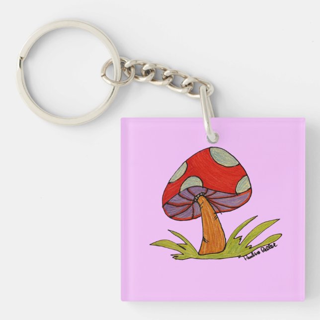 Red Mushroom with purple background (Framsidan)