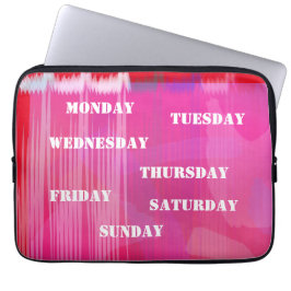 Red Music Beat Electronics Bag Laptop Fodral