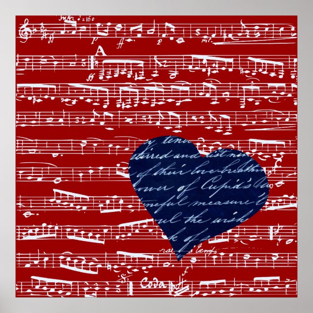 Red musik noter poster (Framsidan)