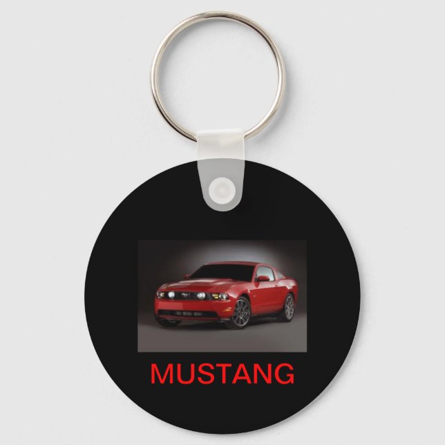 RED MUSTANG NYCKELRING (Framsida)