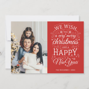 Red Mycket God jul Photo Julkort
