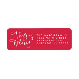 Red Mycket God jul Returetiketter Returadress Etikett